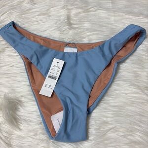 NWT J. Crew Light Blue Bikini Swim Bottoms Only S
